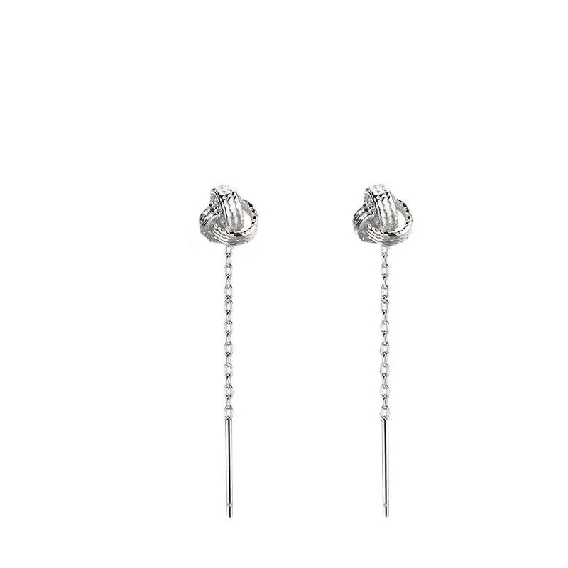 Long Delicate Luxury Threader Earrings – No Need to Remove Ear Studs for Women