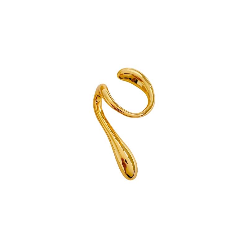 Tear Drop Ear Cuff - Stylish and Minimalist Design for Non-Pierced Ears